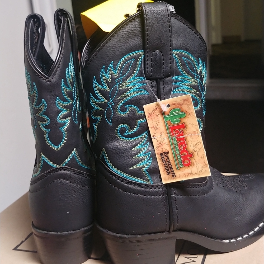 Laredo Children's kids cowboy boots 9